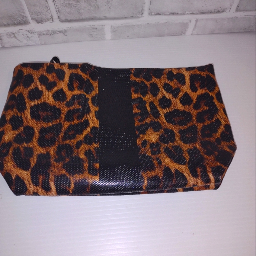 Animal print clutch